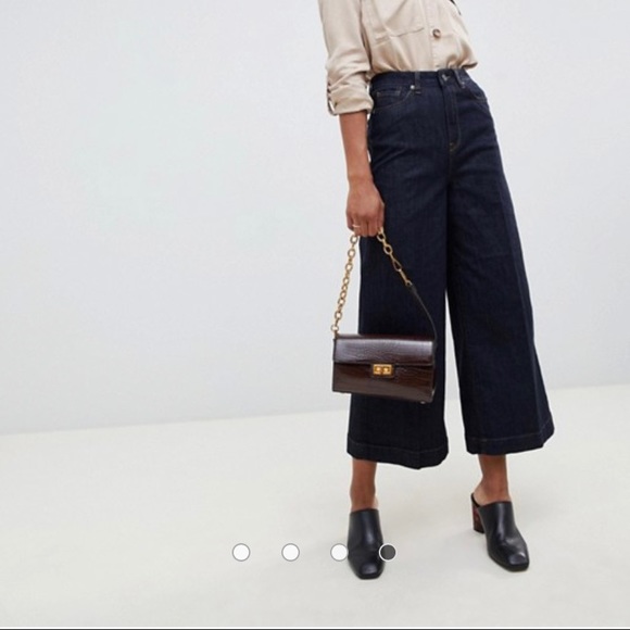 selected femme cropped jeans